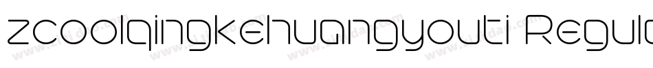 zcoolqingkehuangyouti Regular字体转换